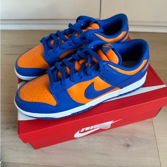 Nike Dunk Low 'Knicks' Blue/Orange DV0833-800 Mens size 10.5 Sneakers NEW - Picture 1 of 9